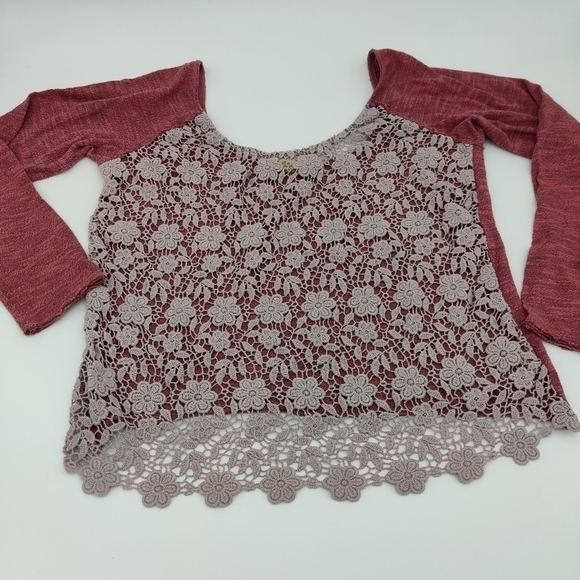 Free People M lace cropped top - Picture 7 of 7